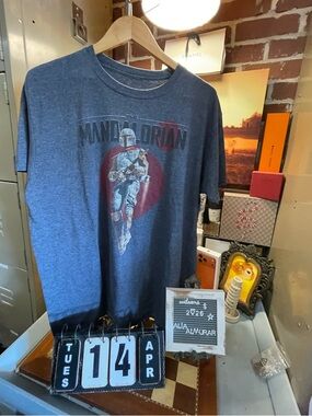 Star Wars Blue T Shirt Mandalorian